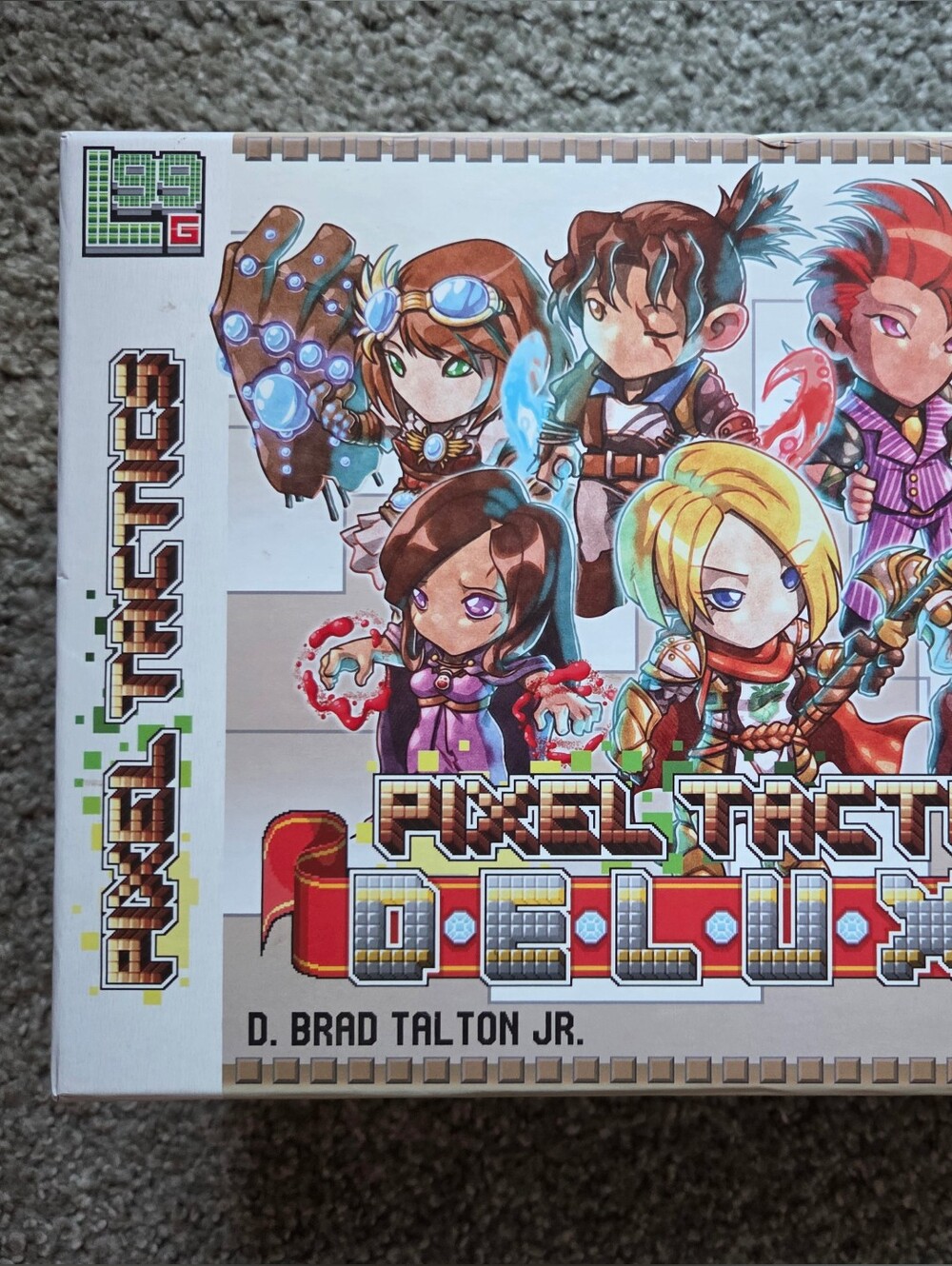 Level 99 Pixel Tactics Deluxe Game - Sleeved, Unplayed - Includes Freelancers